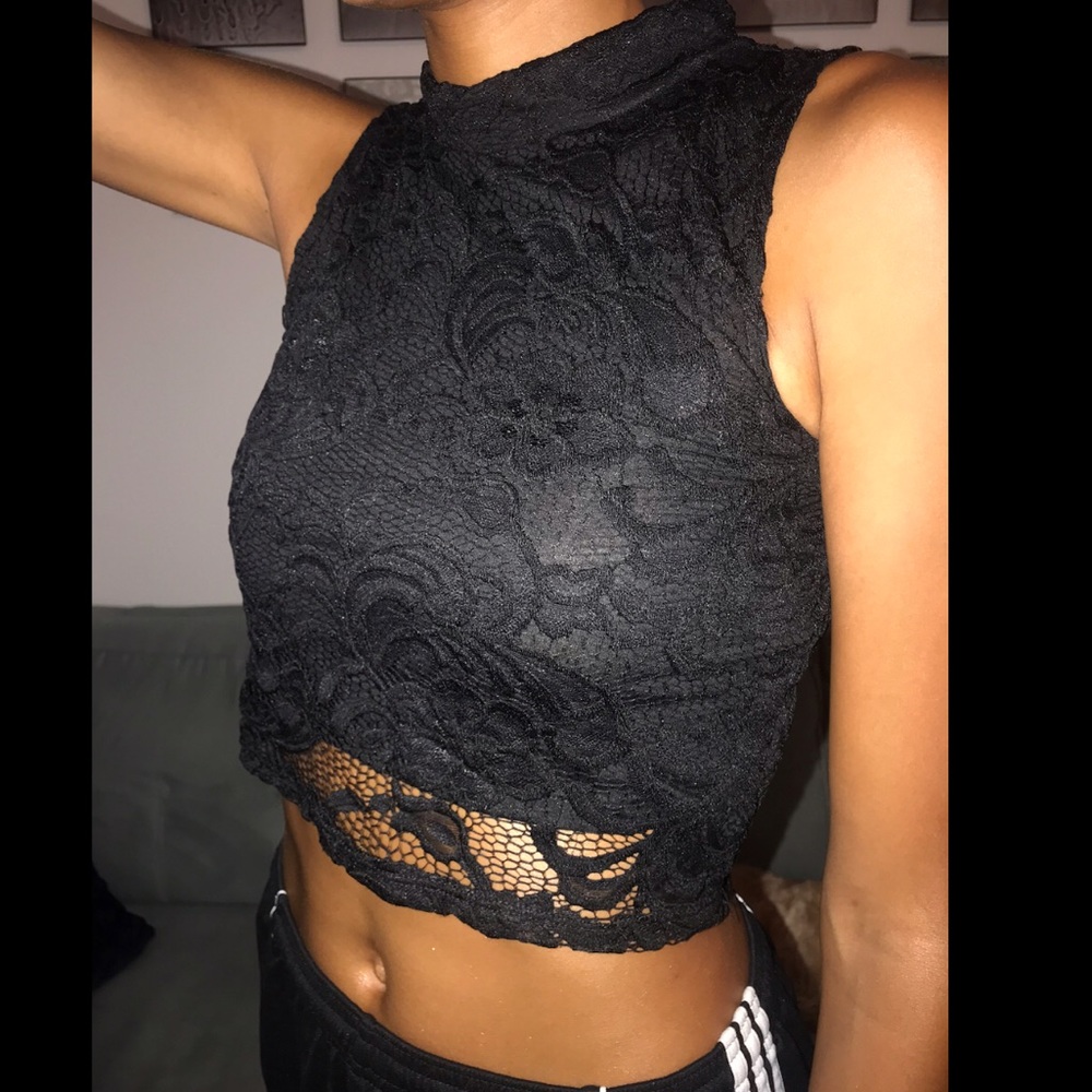 Black crop top  - moving away make an offer